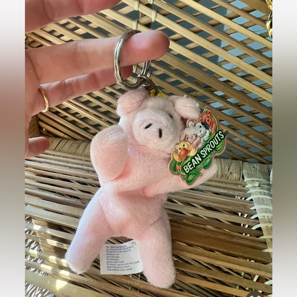 NWT Bean Sprouts Piggy Keychain